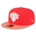 Men's New Era Red/Peach York Knicks Tonal 59FIFTY Fitted Hat