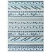 Blue/White 122 x 94.5 x 0.5 in Area Rug - Reflect Cadhla Abstract Geometric Indoor & Outdoor Area Rug by Modway kids Polypropylene | Wayfair