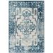 Blue/White 90.5 x 63 x 0.5 in Area Rug - Reflect Nyssa Geometric Southwestern Indoor & Outdoor Area Rug by Modway kids Polypropylene | Wayfair