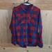 American Eagle Outfitters Tops | American Eagle Outfitters Red/Blue Plaid Flannel Shirt Size M | Color: Blue/Red | Size: M