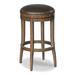 Woodbridge Furniture McNally Swivel Bar & Counter Stool Wood/Upholstered in Brown/Red | 30.5 H x 17.5 W x 17.5 D in | Wayfair 7250-10
