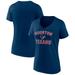 Women's Fanatics Branded Navy Houston Texans Victory Arch Team V-Neck T-Shirt