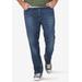 Men's Big & Tall Lee Extreme Motion Straight Tapered Fit Jeans Jeans by Lee in Blue (Size 46 32)