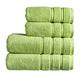 Christy Antalya Large Bath Towels | Set of 4 | 100% Turkish Cotton | 600GSM | Soft Plush Luxury Towel Set | 2 Bath Towels 2 Hand Towels | Quick Dry | Fern Green