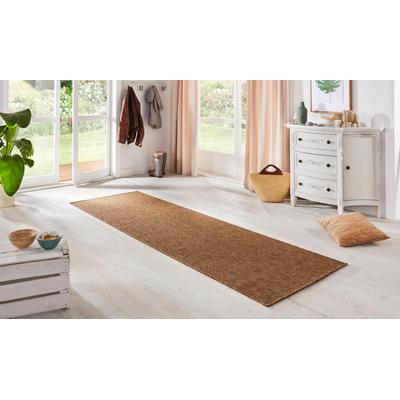 Läufer HANSE HOME "Nature, In- und Outdoor" Gr. 50, braun, B:80cm H:5mm L:350cm, Kunstfaser, Teppiche, Teppich, Wetterfest, Balkon, Flur, Wohnzimmer, Wasserfest, Sisal Optik Image