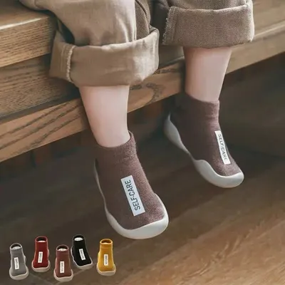 Chaussures en coton pour bébé souliers pour enfant nouveau-né garçon fille semelle en