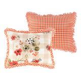 Greenland Home Fashions Wheatly Country Farmhouse Ruffled Pillow Shams - Set of 2