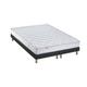 Ensemble matelas 100% latex 3 zones sommier noir 160x200