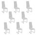 Varela Upholstered High Back Dining Chairs (Set of 8)