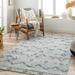 Denna 8' x 10' Rustic Silver/Charcoal/Gray/Dark Gray/Eggplant/Pale Blue/Medium Gray/White/Brown/Black/Blue/Dark Red Area Rug - Hauteloom