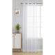 Deconovo - Transparent Gardinen Voile Vorhang, 1 Stück,140x175 cm(BreitexHöhe), Weiß - Weiß
