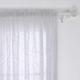 Deconovo - Transparent Gardinen Voile Vorhang, 2er Set,132x242 cm(BreitexHöhe), Weiß - Weiß