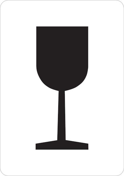 Verpackungsetiketten, Vorsicht zerbrechlich - 74x105 mm Papier selbstklebend Image