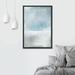 SIGNLEADER Framed Canvas Print Wall Art Pastel Watercolor Blue Gray Landscape Abstract Shapes Illustrations Modern Art Minimal Relax/Calm Multicolor F Canvas | Wayfair