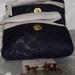 Coach Bags | Coach Mini Midnight Blue & Sparkling Silver Hues With Gold Hardware Nwt | Color: Blue/Silver | Size: H 5", L 8" Strap 13.5"