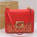 Michael Kors Bags | Michael Kors Sonia Small Square Shoulder Xbody Coral Reef Color | Color: Gold/Red | Size: Small