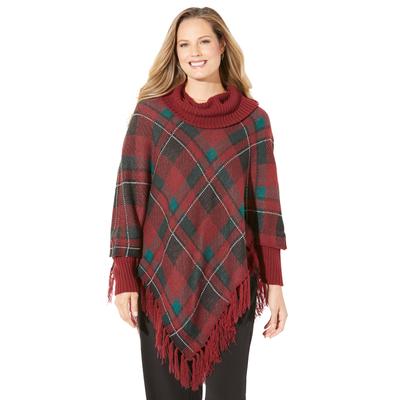 Plus Size Women's Fringe Poncho Duet by Catherines...