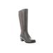 Wide Width Women's Talise Wide Calf Boot by Propet in Grey (Size 8 W)