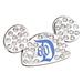 Disney Accessories | Disneyland 60th Anniversary Diamond Decades Pin - Jeweled Ear Hat With Letter D | Color: Blue/White | Size: Os