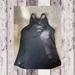 Athleta Tops | Athleta Older Style Black Tank With Mesh At Top Snd Cut Out Razorback Nwot | Color: Black | Size: S