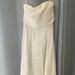 J. Crew Dresses | Jcrew Silk Strapless Cream Dress Sz 4 | Color: Cream | Size: 4