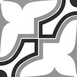 Roca Tiles Casablanca 8" x 8" Flat Ceramic Wall & Floor Tile Ceramic in Gray/Black | 8 H x 8 W x 10 D in | Wayfair CAHYD008-88