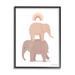 Stupell Industries Two Elephants Standing Under Rainbow Neutral Tones Giclee Texturized Art By Diane Neukirch Canvas in Brown | Wayfair