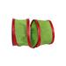 The Holiday Aisle® Striped Ribbon Fabric in Red | 4 H x 4 W x 4 D in | Wayfair E9686EFD76A847D491F31E19B893D583