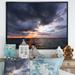 Highland Dunes Dramatic Panoramic Tropical Sunset VIII - Nautical & Coastal Canvas Artwork Canvas in Gray/Orange | 16 H x 32 W x 1 D in | Wayfair