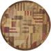 Brown/Gray 66 x 66 x 0.5 in Area Rug - Orren Ellis Anastasia Contemporary Modern Multicolor Transitional Area Rug | 66 H x 66 W x 0.5 D in | Wayfair