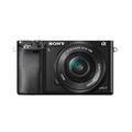 Sony A6000 Interchangeable Lens Digital Camera with SELP1650 Lens Kit - Black (24.3MP) (Renewed)