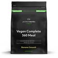 Protein Works - Vegan Complete 360 Meal Shake , 100% Vegan Meal Replacement Powder , Complete Meal , Plant Based Meal Shake , 20 Servings , Banana Smooth , 2kg
