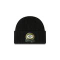 New Era Green Bay Packers NFL Salute to Service 2022 Black Cuff Knit Beanie - One-Size