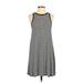 Old Navy Casual Dress - A-Line: Black Stripes Dresses - Women's Size X-Small