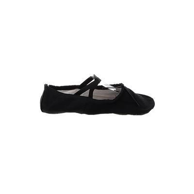 Dance Shoes: Black Solid Shoes - Kids Girl's Size 3 1/2