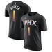 Men's Jordan Brand Devin Booker Black Phoenix Suns 2022/23 Statement Edition Name & Number T-Shirt