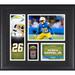 Asante Samuel Jr. Los Angeles Chargers Framed 15" x 17" Player Collage with a Piece of Game-Used Ball