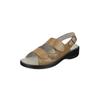 Sandale NATURAL FEET "Cornelia", Damen, Gr. 41, braun, Lederimitat, casual, Schuhe, mit bequemem Sola-Stretch