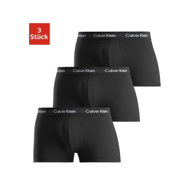 Trunk "CK Low Rise Trunk 3 PACK", Herren, Gr. XL, schwarz, Obermaterial: 95% Baumwolle, 5% Elasthan, CALVIN KLEIN UNDERWEAR, Unterhosen, mit Logo-Stretchbund, Topseller