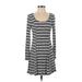 Charlotte Russe Casual Dress - A-Line: Black Print Dresses - Women's Size Small