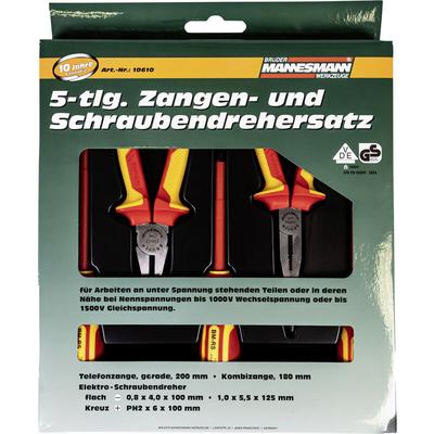 Brüder Mannesmann M10610 VDE Zangen-Set 5teilig