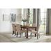 Mina Rustic Golden Brown and Beige 9-piece Dining Set