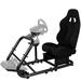 Anman Racing Simulator Wheel Stand w/ Seat fit Logitech Thrustmaster NO Steering Wheel Pedal in Black | 36 H x 24 W x 48 D in | Wayfair 54HSHDWQT