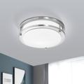 MYTH REALM Daphne Double Rings 10 LED Flush Mount Ceiling Light 3000/4000/5000K Acrylic in Brown | 3.5 H x 10 W x 10.4 D in | Wayfair