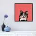 East Urban Home Chihuahua (Long-Haired) Graphic Art on Wrapped Canvas Canvas, Cotton in Black/Orange/Red | 18 H x 18 W x 1.5 D in | Wayfair