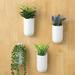 Winston Porter Anikka 4-Piece Ceramic Hanging Planter Set Ceramic in White | 5.9 H x 2.55 W x 2.85 D in | Wayfair A1F11C4895C34426B9D11DDF8FC2B8DA