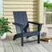 Beachcrest Home™ Laprade HDPE Plastic Folding Adirondack Chair in Blue | 35.6 H x 30 W x 33.5 D in | Wayfair F4E4AC18629145AAAB4FF5846B256DD8