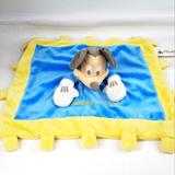 Disney Other | Disney Parks Mickey Mouse Infant Security Blanket Crinkle Edge | Color: Blue/Yellow | Size: Osbb