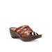 Women's Poppy Wedge Sandal by Eastland in Tan (Size 7 M)