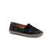 Women's Ruby Casual Flat by Trotters in Black (Size 8 1/2 M)